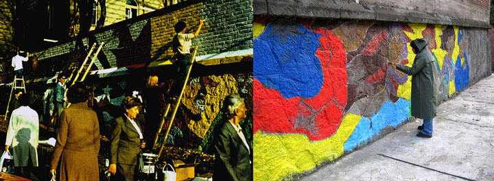 Darinka Pop-Mitić, <i>On Solidarity</I>, 2005,  Reconstruction of a Mural originally produced in the Context of the Event <i>Solidarity in Latin America</i> 1977, Courtesy: Darinka Pop-Mitić