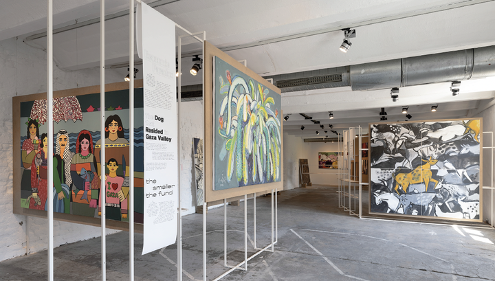 The Question of Funding hosts Eltiqa, 2022, Installation view, documenta fifteen, WH22, Kassel, 15. June 2022, Photo: Nils Klinger