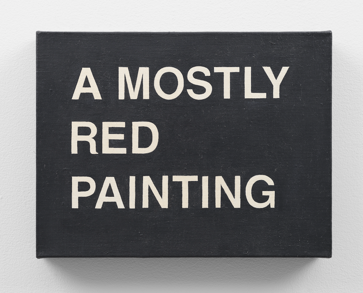 Christine Kozlov, <i>A Mostly Painting (Red)</i>, 1969, Ausstellungsansicht, American Academy of Arts and Letters, New York, 2024/25, Foto: Carter Seddon, © Christine Kozlov Estate