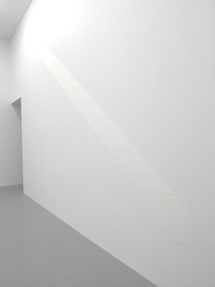 <i>Copied Document</i>, 2010, installation, paper on wall