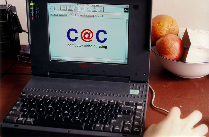 Eva Grubinger, <i>C @ C - Computer Aided Curating</i>, 1993-95, prototypical art program for the web, collaboration with Th. Kaumann, supported by Kunst-werke, Berlin