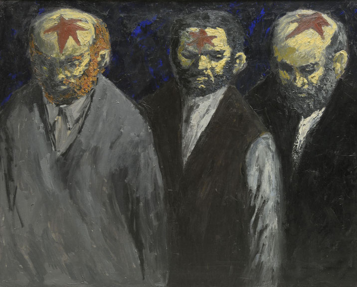 Marek Oberländer <i>Branded</i>, Oil on canvas, 1955 Courtesy: Museum of the Region of Lubusz in Zielona Góra