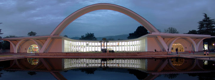 WDNCh Tbilisi, Central Pavilion, Architect: L. Mamaladze, from 1961, today "Expo Georgia", Courtesy: Expo Georgia