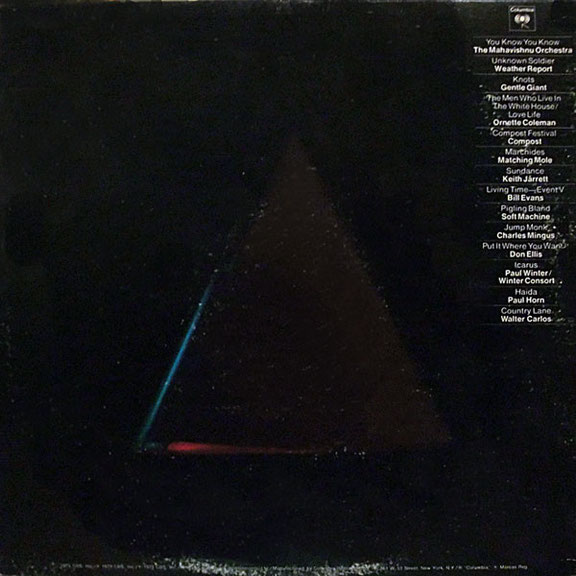 <i>The Progressives</i>, Compilation der Prog Rock-, Fusion- und Contemporary Jazz-Szene auf Columbia Records, 1973, Coverdesign: Ed Lee