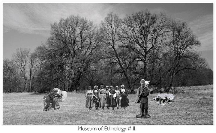 Tamara Moyzes, <i>Museum of Ethnology I-III</i>, 2015, black and white prints, Courtesy: Gallery8, Budapest