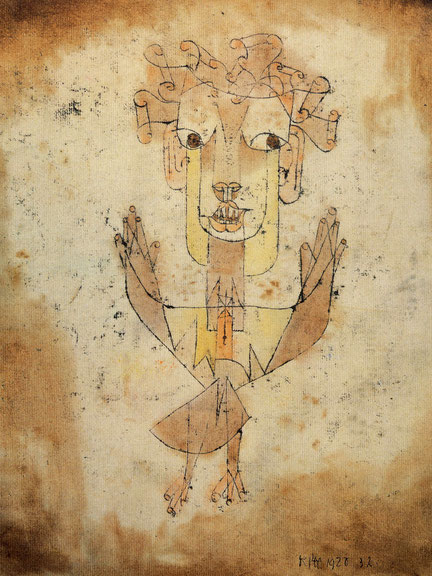 Paul Klee, <i>Angelus Novus</i>, 1920, watercolor drawing, 31.8 x 24.2 cm, Israel Museum, Jerusalem