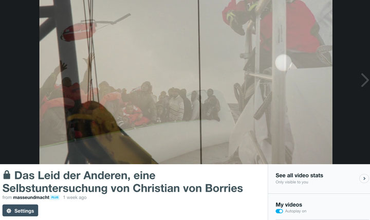 Christian von Borries, <i>Das Leid der anderen – Eine Selbstuntersuchung</i>, Montage diverser Filmstills, 2016